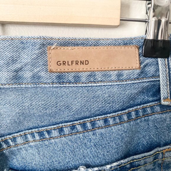 GRLFRND Karolina Distressed High Rise Skinny Leg Jeans in A Little More Love - Picture 9 of 12